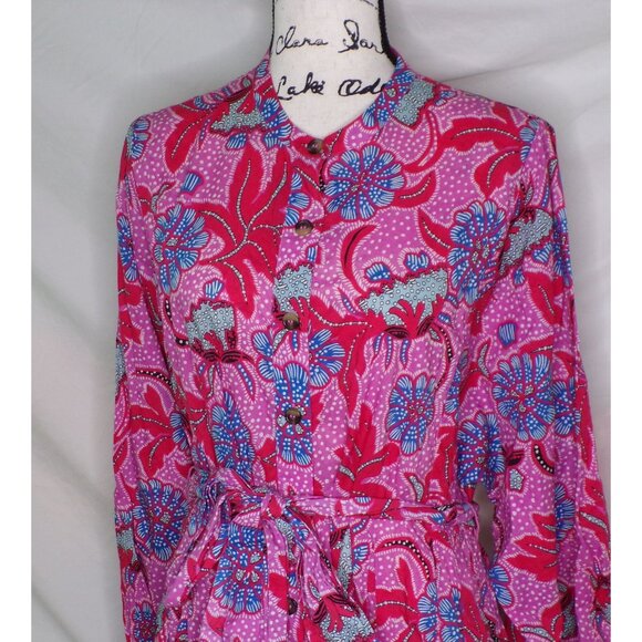 🆕RHODE Emma Floral Print Poplin Mini Dress Size Medium - Picture 9 of 13